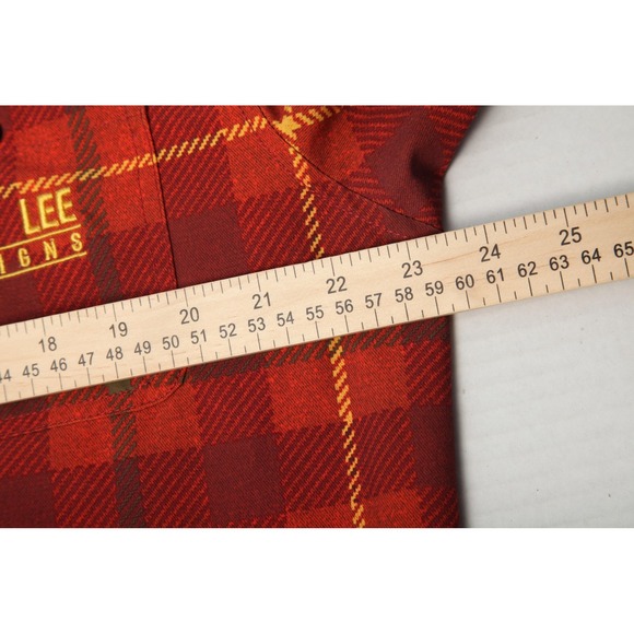 Troy Lee Designs Shirt Mens XL Red Plaid Snaps Hybrid MTB Riding Jacket - Picture 10 of 13